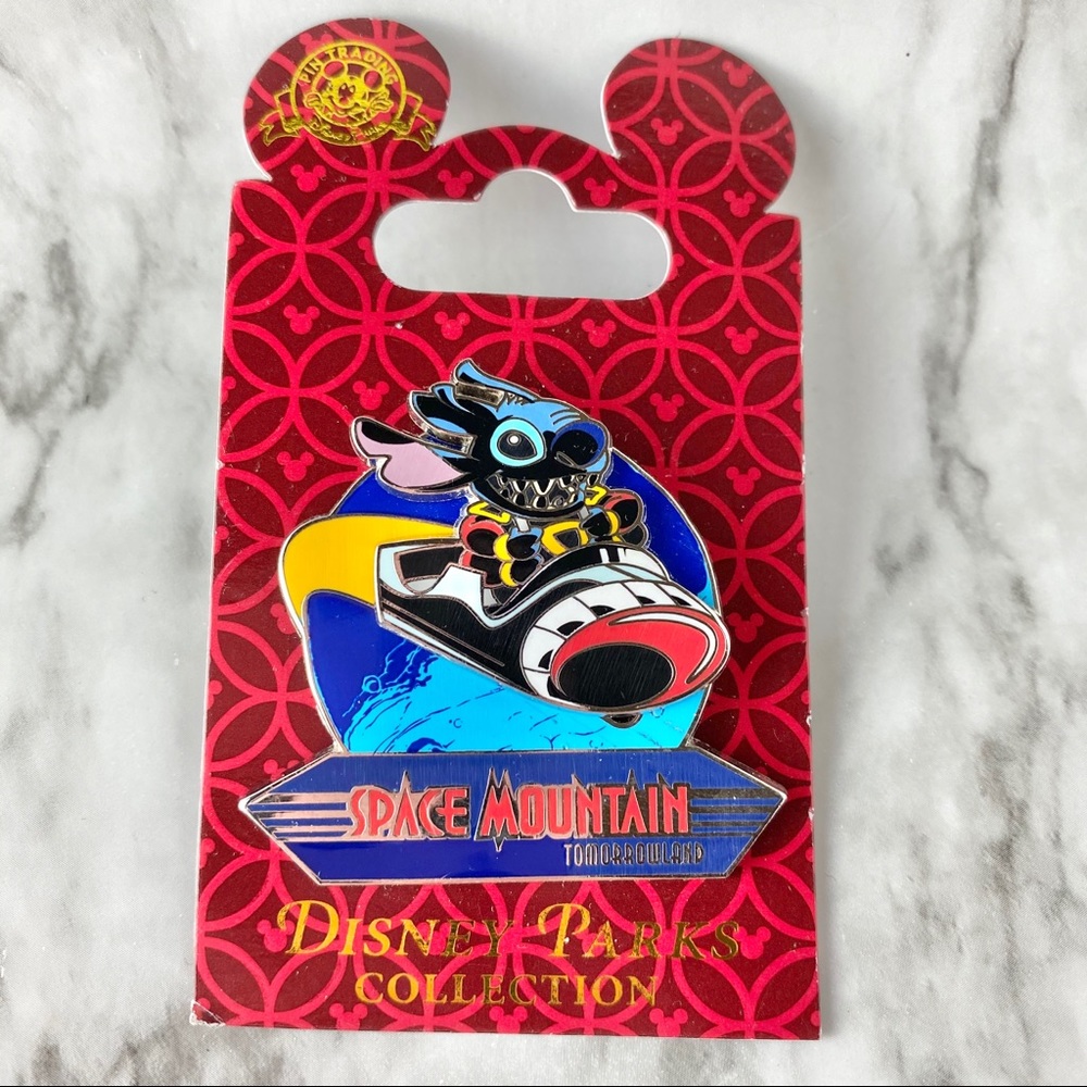 New - Disney - Stitch Space Mountain Trading Pin